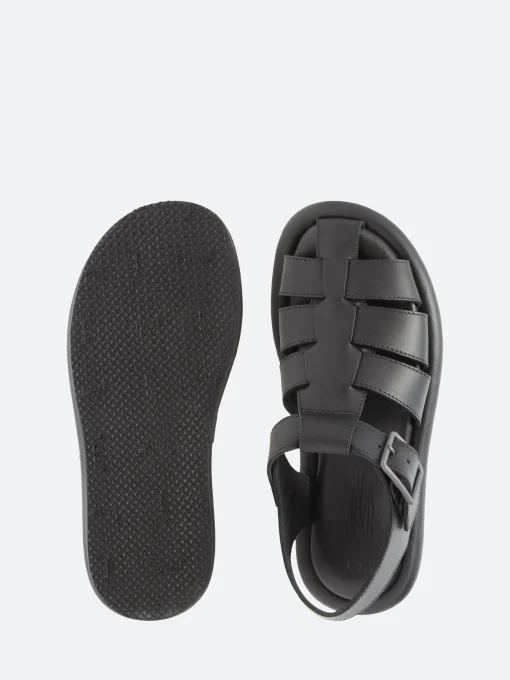 Sale - Jabba in Nero Nappa Women Sandals