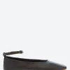 Hot - Jacalin Ankle Strap Ballet Flat in Nero Nappa Women Shoes | Overalls & Jumpsuits