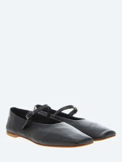 Sale - Jaycee Mary Jane Flat in Nero Nappa Women Shoes | Overalls & Jumpsuits