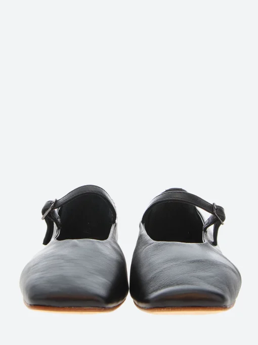 Sale - Jaycee Mary Jane Flat in Nero Nappa Women Shoes | Overalls & Jumpsuits