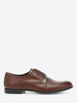 Clearance - Manuel in Marrone Vacchetta Shoes | Lace-Up Shoes