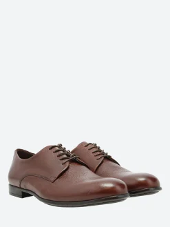 Clearance - Manuel in Marrone Vacchetta Shoes | Lace-Up Shoes