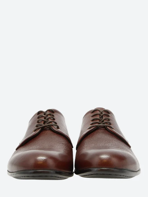 Clearance - Manuel in Marrone Vacchetta Shoes | Lace-Up Shoes