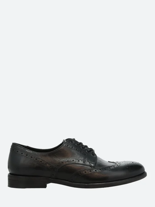 Outlet - Marion in Nero Vacchetta Shoes | Lace-Up Shoes