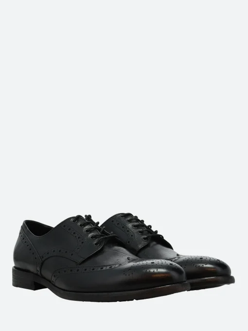 Outlet - Marion in Nero Vacchetta Shoes | Lace-Up Shoes