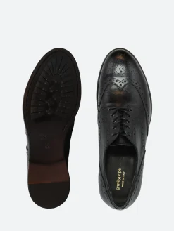 Outlet - Marion in Nero Vacchetta Shoes | Lace-Up Shoes
