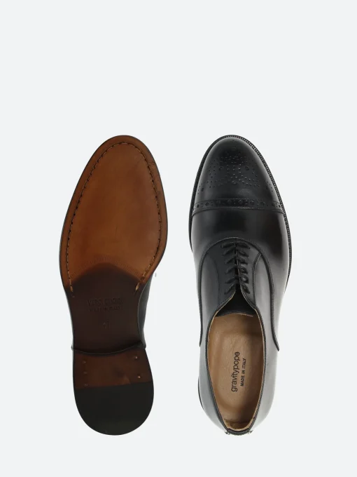 Sale - Marius in Nero Vitello Shoes | Lace-Up Shoes