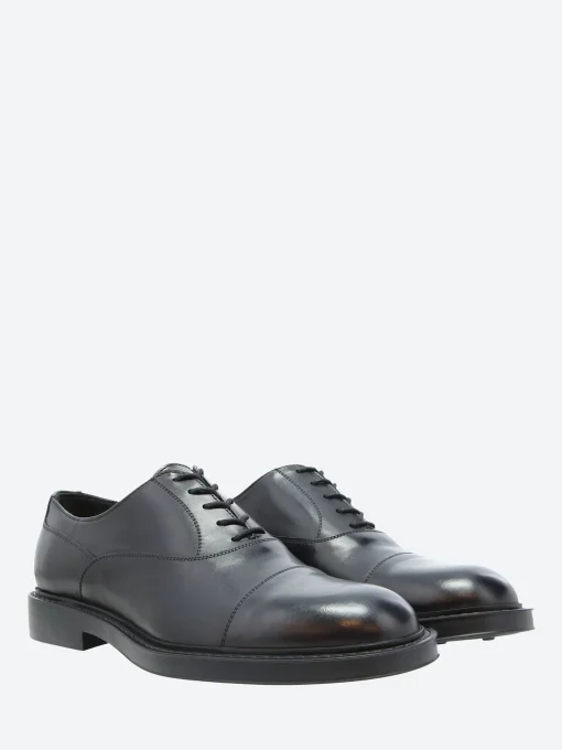 Discount - Market in Nero Vitello Shoes | Lace-Up Shoes