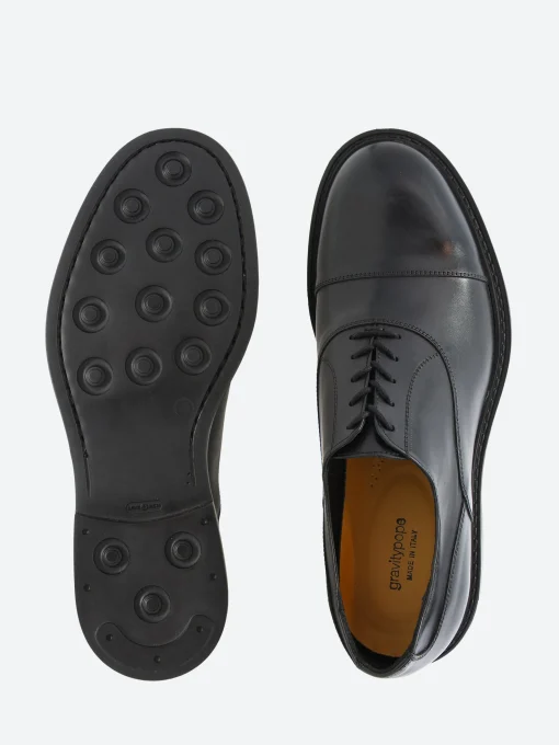 Discount - Market in Nero Vitello Shoes | Lace-Up Shoes