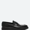 Online - Marvis Penny Loafers in Nero Vitello Shoes | Loafers