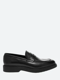 Online - Marvis Penny Loafers in Nero Vitello Shoes | Loafers