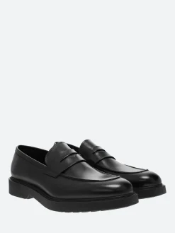 Online - Marvis Penny Loafers in Nero Vitello Shoes | Loafers