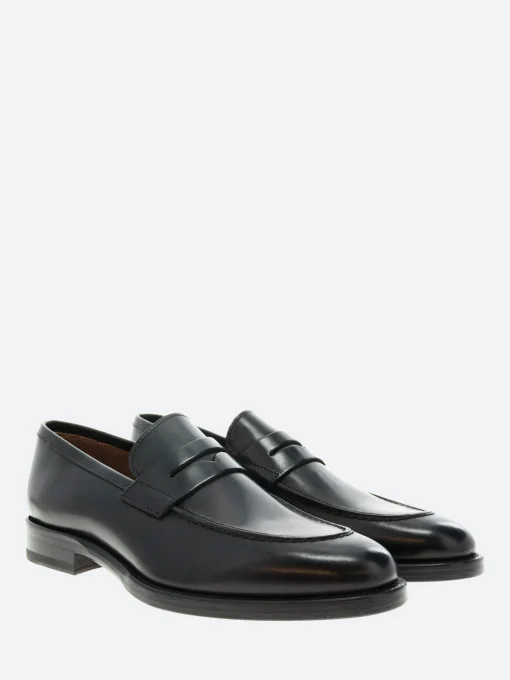 Discount - Massimo in Nero Vitello Shoes | Loafers