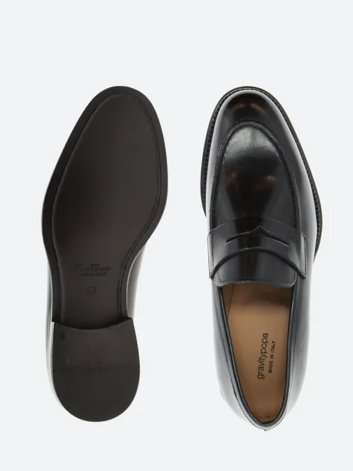 Discount - Massimo in Nero Vitello Shoes | Loafers