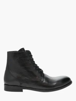 Hot - Morris Lace-Up Boots in Nero Vacchetta Boots