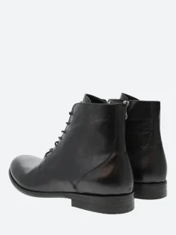 Hot - Morris Lace-Up Boots in Nero Vacchetta Boots