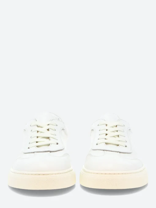 Outlet - Mustafa Low Top Sneakers in Bianco Glove Tinto Sneakers