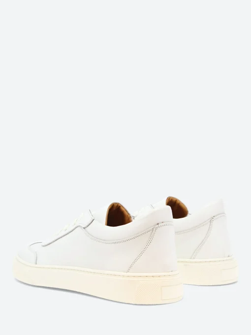 Outlet - Mustafa Low Top Sneakers in Bianco Glove Tinto Sneakers
