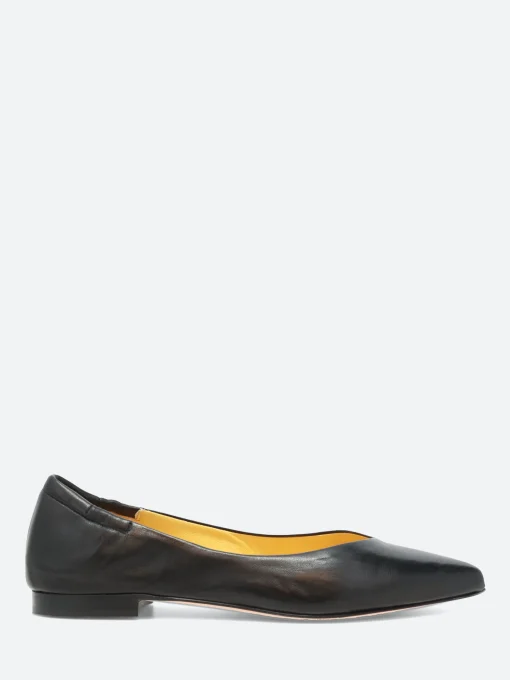New - Nabina Flats in Nero Nappa Women Shoes | Overalls & Jumpsuits