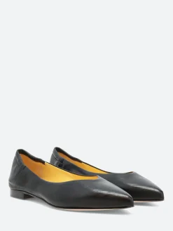 New - Nabina Flats in Nero Nappa Women Shoes | Overalls & Jumpsuits