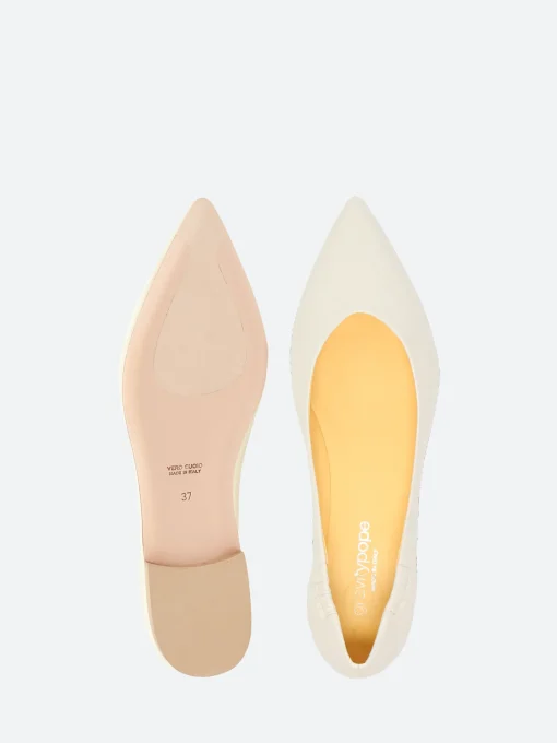 Outlet - Nabina Flats in Milk Nappa Women Shoes | Overalls & Jumpsuits
