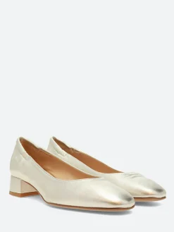 Sale - Nadia in Sasso Berg Wash (Gold) Leather Women Shoes | Heels
