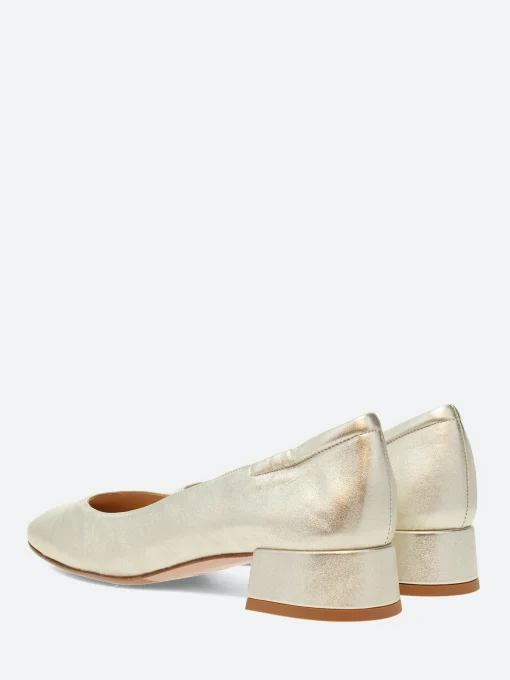 Sale - Nadia in Sasso Berg Wash (Gold) Leather Women Shoes | Heels