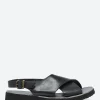 Outlet - Ocean Sandal in Nero Tcapo Women Mary Janes | Ballet Flats