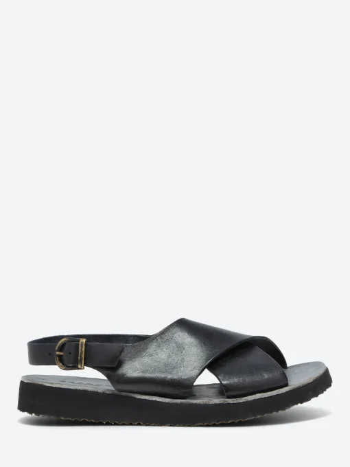 Outlet - Ocean Sandal in Nero Tcapo Women Mary Janes | Ballet Flats