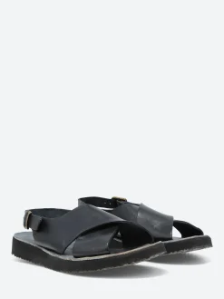 Outlet - Ocean Sandal in Nero Tcapo Women Mary Janes | Ballet Flats