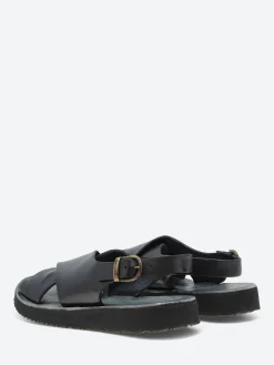Outlet - Ocean Sandal in Nero Tcapo Women Mary Janes | Ballet Flats