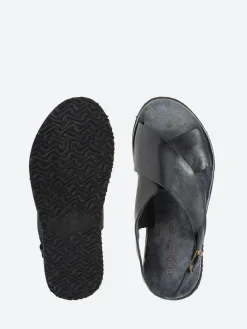 Outlet - Ocean Sandal in Nero Tcapo Women Mary Janes | Ballet Flats