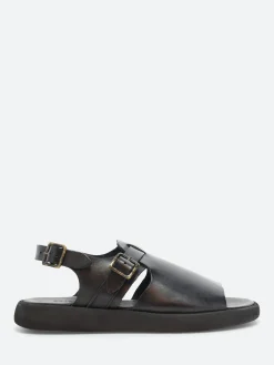Outlet - Odong in Nero Tcapo Sandals