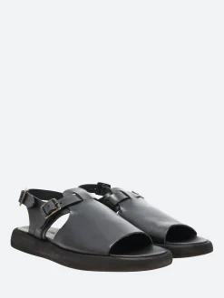 Outlet - Odong in Nero Tcapo Sandals