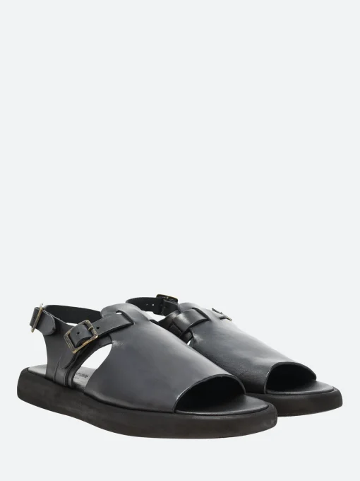 Outlet - Odong in Nero Tcapo Sandals