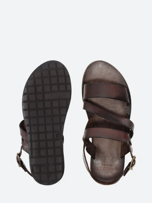 Discount - Olivia Three Strap Sandal in T. Moro Women Overalls & Jumpsuits | Sandals