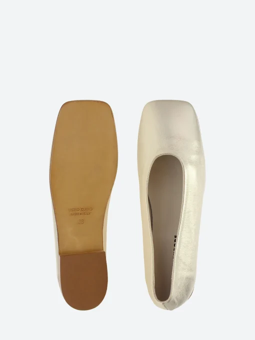 New - Raina Ballet Flats in Platino Tequila Women Shoes
