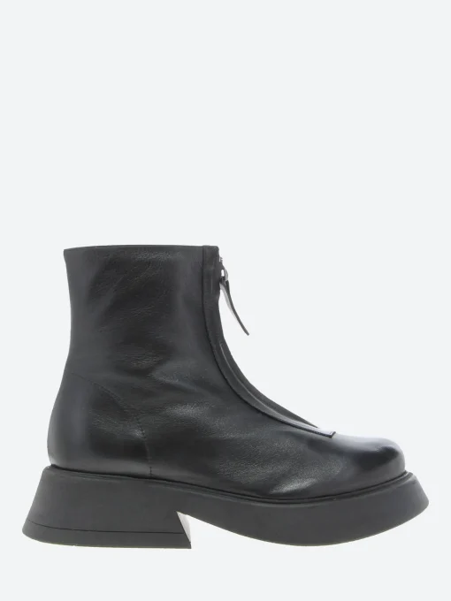 Outlet - Rolleen Zip Boot in Nero Mousse Women Boots