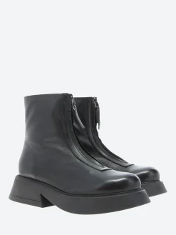 Outlet - Rolleen Zip Boot in Nero Mousse Women Boots