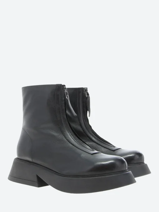 Outlet - Rolleen Zip Boot in Nero Mousse Women Boots