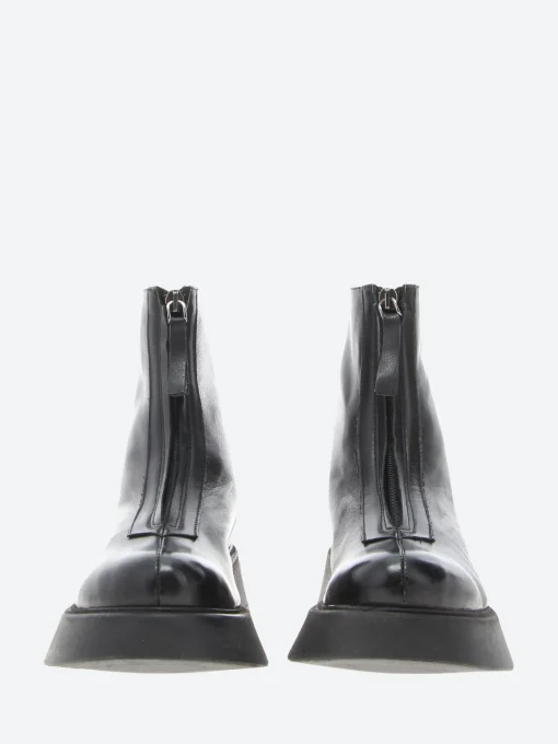 Outlet - Rolleen Zip Boot in Nero Mousse Women Boots
