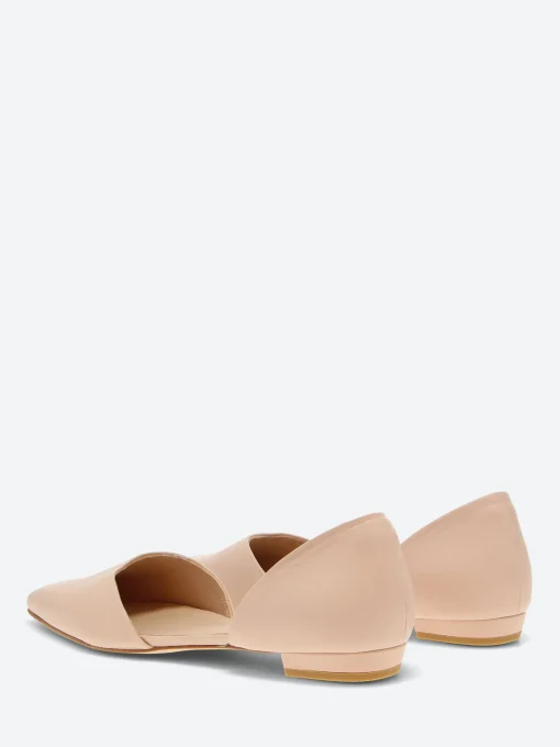 Hot - Zade d'Orsay Flats in Nude Parma Women Shoes
