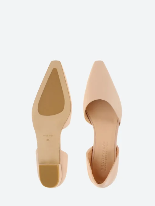 Hot - Zade d'Orsay Flats in Nude Parma Women Shoes