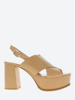 Clearance - Zeba in Tan Parma Women Sandals | Heels