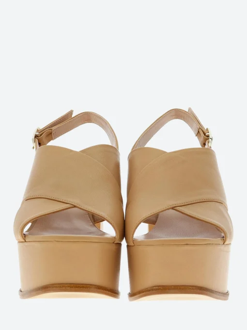 Clearance - Zeba in Tan Parma Women Sandals | Heels