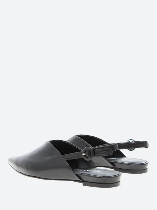 Discount - Las 41 Slingback Flats in Nero Baron Women Shoes