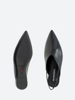Discount - Las 41 Slingback Flats in Nero Baron Women Shoes