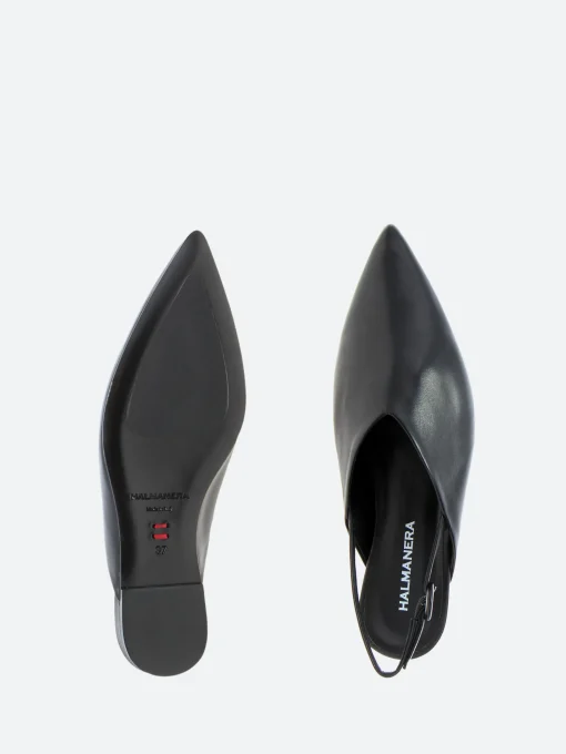 Discount - Las 41 Slingback Flats in Nero Baron Women Shoes
