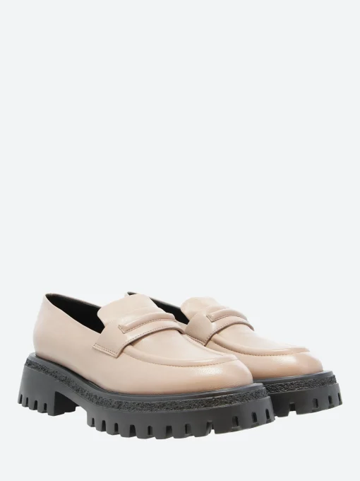Online - Rama 11 Penny Loafer in Tortora Baron Women Shoes | Overalls & Jumpsuits