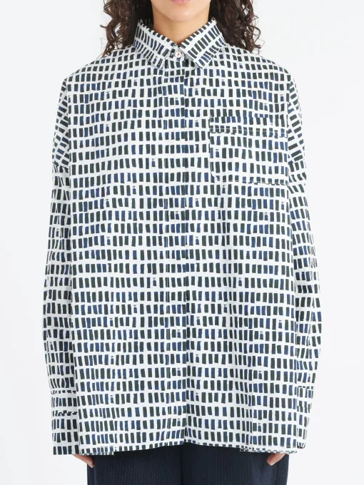 Discount - Clarissa Shirt in Navy Sticks Women Tops & Blouses | Button-Ups